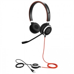 Jabra EVOLVE 40 MS Stereo USB Business Headset, Microsoft Teams Certified, Adjustable Headband, 2ys Warranty 6399-823-109