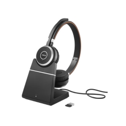Jabra Evolve 65 SE MS Stereo Bluetooth Business Headset, Includes Charging Stand & Link380a Dongle, 2ys Warranty 6599-833-399