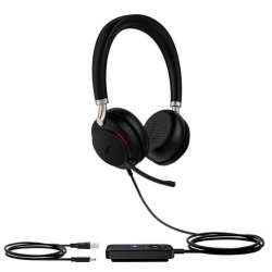 Yealink TEAMS-UH38-D-C Teams Certified Dual Mode USB and Bluetooth Headset, Stereo, USB-C, Call Controller with Built-In Battery TEAMS-UH38-D-C
