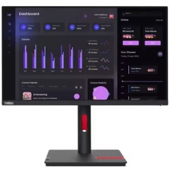 LENOVO ThinkVision T24I-30 23.8"/24" 60Hz FHD Monitor 1920x1080 16:9 4ms Height Adjust Tilt Swivel Pivot 4xUSB3.2 Hub HDMI DP VGA 3yr ~62B0MAR1AU 63CFMAR1AU