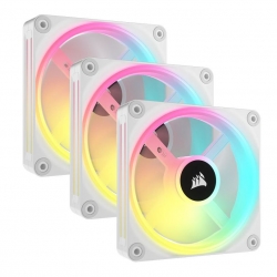 CORSAIR QX RGB Series, iCUE LINK QX120 RGB WHITE, 120mm Magnetic Dome RGB Fan, Starter Kit CO-9051006-WW