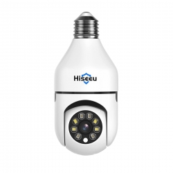 Hiseeu P03 2MP Light Bulb WiFi Panorama IP Camera