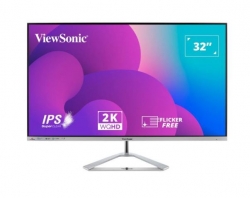 ViewSonic 32” 2K QHD Business Professional Ultra Thin Stylish, SuperClear IPS, lowe energy 36w, VX3276-2K-mhd-2 3 year warranty 2023 Version VX3276-2K-MHD-2