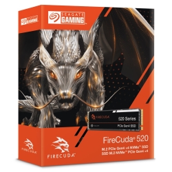 Seagate FireCuda 520 SSD 500 GB ZP500GV3A012 up to 5,000/4,850 MB/s, plug-and-play SSD, handling upwards of 1,200 TB total bytes ZP500GV3A012