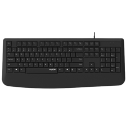 RAPOO NK1900 Wired Keyboard, Entry Level, Laser Carved Keycap, Spill-Resistant, Multimedia Hotkeys ~ NK1800 NK1900