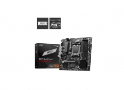 MSI PRO B650M-P AMD AM5 mATX Motherboard, 4x DDR5 ~192GB, 1x PCI-E x16, 2x PCI-E x1, 2x M.2, 4x SATA, 6x USB 3.2, 4x USB 2.0, 1x USB Type C PRO B650M-P