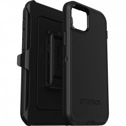 OtterBox Defender Apple iPhone 15 Pro (6.1") Case Black - (77-92536), DROP+ 4X Military Standard, Multi-Layer,Included Holster,Raised Edges 77-92536