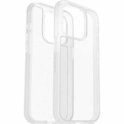 OtterBox React Apple iPhone 15 Pro (6.1") Case Stardust (Clear Glitter) - (77-92760), Antimicrobial, DROP+ Military Standard, Raised Edges, Hard Case 77-92760