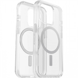 OtterBox Symmetry+ MagSafe Apple iPhone 15 Pro (6.1") Case Clear - (77-93026), Antimicrobial,DROP+ 3X Military Standard,Raised Edges 77-93026