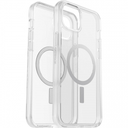 OtterBox Symmetry+ MagSafe Apple iPhone 15 Plus (6.7") Case Clear - (77-93053), Antimicrobial,DROP+ 3X Military Standard,Raised Edges 77-93053