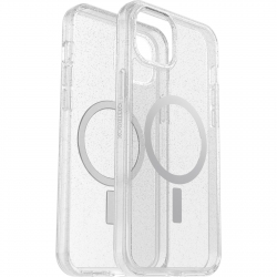 OtterBox Symmetry+ MagSafe Apple iPhone 15 Plus (6.7") Case Stardust (Clear Glitter) - (77-93061), Antimicrobial, DROP+ 3X Military Standard 77-93061