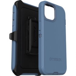 OtterBox Defender Apple iPhone 15 Pro Max (6.7") Case Baby Blue Jeans (Blue) - (77-94045), DROP+ 4X Military Standard,Multi-Layer,Included Holster 77-94045