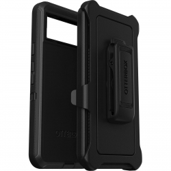 OtterBox Defender Google Pixel 8 Case Black - (77-94192), DROP+ 5X Military Standard, Multi-Layer, Included Holster, Raised Edges, Rugged 77-94192