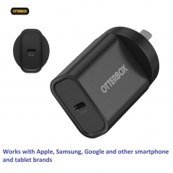 OtterBox 20W USB-C (Type I) PD Fast Wall Charger - Black (78-81350), Compact, Drop Tested,Safe & Smart Charging,Best for Apple,Samsung & USB-C Devices 78-81350