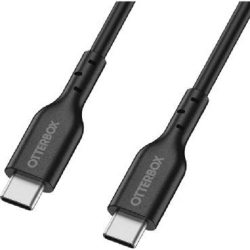 OtterBox USB-C to USB-C (2.0) PD Fast Charge Cable (1M) -Black(78-81356),3 AMPS (60W),Samsung Galaxy,Apple iPhone,iPad,MacBook,Google,OPPO,Nokia 78-81356