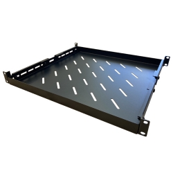 LDR Adjustable 1U Shelf Recommended For 19" 445mm to 800mm Deep Racks - Black Metal Construction WB-CA-19