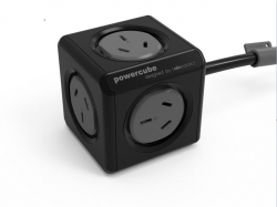 ALLOCACOC POWERCUBE EXTENED - 5 OUTLETS , 1.5M WITH SURGE in Black New 5300/AUEXPC/Black