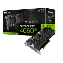 PNY GeForce RTX™ 4060 Ti 8GB VERTO™ Dual Fan DLSS 3 -OC Version VCG4060T8DFXPB1-O