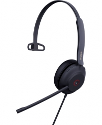 Yealink UH37 USB Wired Headset, Mono, USB-C, Dual Noise-cancelling Microphones, 35mm Speaker, HD Audio Technology, Soft Leather Ear UH37-M-UC-C