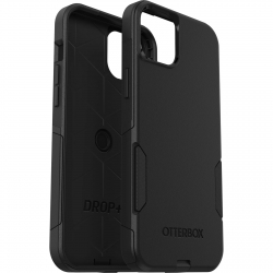 OtterBox Commuter Apple iPhone 15 Plus (6.7") Case Black - (77-92577), Antimicrobial, DROP+ 3X Military Standard, Dual-Layer, Raised Edges,Port Covers 77-92577