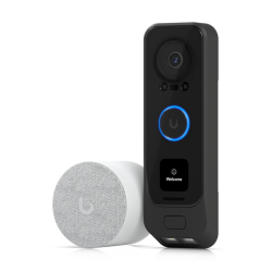 Ubiquiti UniFi Protect G4 Doorbell Pro PoE Kit, 2MP Camera, Secondary 2MP Package Camera, IR Up To 20ft, Includes PoE Chime, Doorbell is PoE UVC-G4 Doorbell Pro PoE Kit