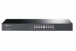 TP-Link TL-SF1016 16-Port 10/100Mbps Rackmount Switch MAC MDI/MDIX Steel Case TL-SF1016-1