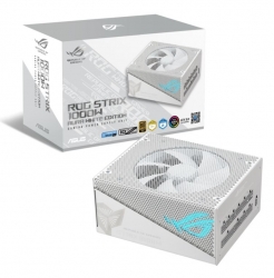 ASUS ROG-STRIX-1000G-AURA-WHITE-GAMING ROG STRIX 1000W Gold Aura Edition, 80 Plus Gold, Fully Modular, Lambda A++ Certification,135mm Fan, 10YW ROG-STRIX-1000G-AURA-WHITE-GAMING