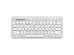 Logitech PEBBLE KEYS 2 K380S Slim, minimalist Bluetooth® Wireless Keyboard with customizable keys (Tonal White) 920-011754