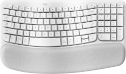 Logitech Ergo Series Wave Keys Wireless Ergonomic Keyboard (Off-white) 920-012282