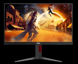 AOC 23.8" IPS, FHD, Adaptive Sync,1ms, 180Hz , HDR10, 1xVGA, 1x HDMI 2.0, 1x DP 1.4, Borderless, Height Adjustable Stand, VESA 100X100mm 24G4