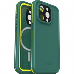 OtterBox Fre MagSafe Apple iPhone 15 Pro (6.1") Case Pine (Green) - (77-93406), DROP+ 5X Military Standard,2M WaterProof,Built-In Screen Protector 77-93406