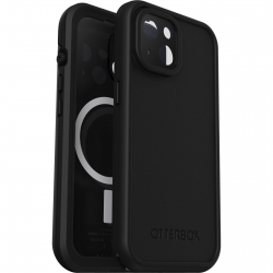 OtterBox Fre MagSafe Apple iPhone 15 (6.1") Case Black - (77-93438), DROP+ 5X Military Standard,2M WaterProof,Built-In Screen Protector 77-93438