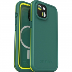 OtterBox Fre MagSafe Apple iPhone 15 (6.1") Case Pine (Green) - (77-93439), DROP+ 5X Military Standard,2M WaterProof,Built-In Screen Protector 77-93439