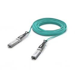 Ubiquiti 25 Gbps Long-Range Direct Attach Cable, UACC-AOC-SFP28-20M, Long-range SFP28, 20m Length, Support 25/10/1 Gbps, PVC Cable Jacket, Aqua Color UACC-AOC-SFP28-20M