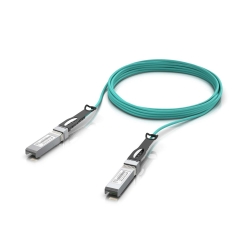 Ubiquiti 25 Gbps Long-Range Direct Attach Cable, UACC-AOC-SFP28-5M, Long-range SFP28, 5m Length, Support 25/10/1 Gbps, PVC Cable Jacket, Aqua Color UACC-AOC-SFP28-5M