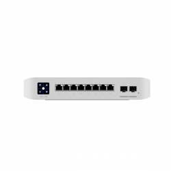 Ubiquiti UniFi Network, Switch, USW-Pro-8-POE, 8-Port, POE 120W, (6) GbE PoE+ Ports, (2) GbE PoE++ Ports, (2) 10G SFP+ Ports, Layer 3, Wall Mount USW-Pro-8-PoE