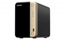 QNAP TS-264-8G 2-Bay desktop NAS 8 GB DDR4 onboard not expandable 2 x 3.5"/2.5" SATA 6Gb/s drive bays 2 x M.2 2280 PCIe Gen 3 x1 slots 2 x 2.5GbE TS-264-8G