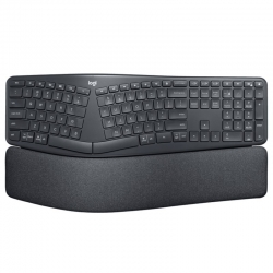 Logitech K860 ERGO Split Wireless Keyboard - Curved Ergonomic Split Keyboard, Bluetooth/2.4GHz USB 920-010111