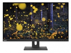 Lenovo ThinkVision E27q-20 27" QHD IPS Monitor 2K 2560 x 1440 16:9 Height Adjustable Tilt Swivel Pivot DP HDMI 3yr 62D0GAR1AU