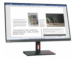 LENOVO ThinkVision S27i-30 27" FHD FreeSync LED IPS Monitor 1920x1080 4ms 16:9 Tilt Adjustment VGA HDMI 3.5mm Out VESA Frameless 3yrs ~62AFKAR2AU 63DFKAR4AU