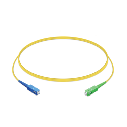 Ubiquiti UFiber PatchCord Cable UPC/APC, 1.5m, Single Unit, Ultra-thin 2.0 mm Jacket, SC/UPC to SC/APC, Yellow UF-SM-PATCH-UPC-APC