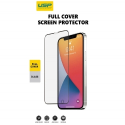 USP Tempered Glass Screen Protector for Apple iPhone 15 Pro Max (6.7") Full Cover - 9H Surface Hardness, Perfectly Fit Curves, Anti-Scratch 6.97655E+12