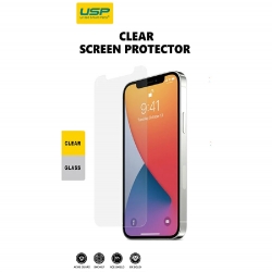 USP Tempered Glass Screen Protector for Apple iPhone 14 Pro Clear - 9H Surface Hardness, Perfectly Fit Curves, Anti-Scratch SPU2D146