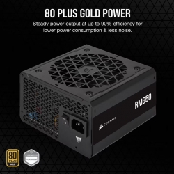 Corsair RM650 650 Watt, 80 PLUS GOLD Certified, Fully Modular Power Supply New 2024 CP-9020280-AU