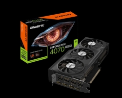 Gigabyte nVidia GeForce RTX 4070 Super WINDFORCE OC 12GD GDDR6X Video Card, PCI-E 4.0,7168 CUDA Cores, 3x DP 1.4a, 1x HDMI 2.1a GV-N407SWF3OC-12GD