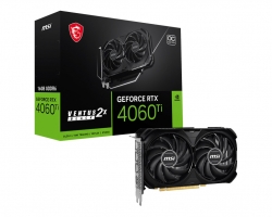 MSI nVidia GeForce RTX 4060 Ti VENTUS 2X BLACK 16G OC Video Card 2610 MHz Boost Clock, 16GB GDDR6,DisplayPort x 3 (v1.4a),HDMI x 1 RTX 4060 Ti VENTUS 2X BLACK 16G OC