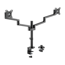 Brateck Premium Aluminum Articulating Monitor Mount Fit Most 17"-32" Monitor Up to 8KG VESA 75x75,100x100(Black) LDT72-C024