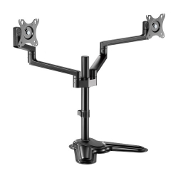 Brateck Premium Aluminum Articulating Monitor Stand Fit Most 17"-32" Monitor Up to 8KG VESA 75x75,100x100(Black) LDT72-T024