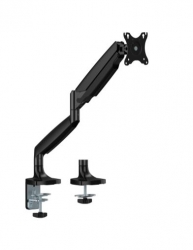 Brateck LDT82-C012 SINGLE SCREEN HEAVY-DUTY GAS SPRING MONITOR ARM For most 17"~45" Monitors, Matte Black(New) LDT82-C012-BK