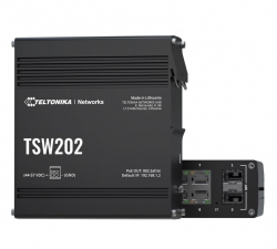 Teltonika TSW202 POE+ L2 Managed Switch, 2 SFP ports, 8 Gigabit Ethernet ports providing 30W of Power each TSW202